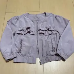 フリル付きパープルジャケット 120サイズ
