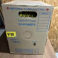 Cat 6 UTPケーブル 300m イエロー
