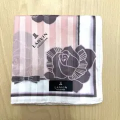 【LANVIN】【新品・未使用】【美品】大判ハンカチ　レディース　ピンクのサムネイル