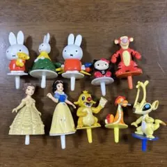 アニメキャラクター フィギュア 10体セット　ゴルフマーカー使用