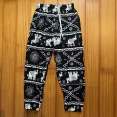 タイパンツ　黒×白　_No.51