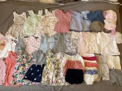【ベビー服セット 女の子向け90センチ 38点セット】