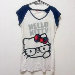 HELLO KITTY 【M】半袖Tシャツ 可愛いいハローキティ