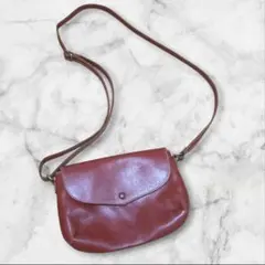 fes　フェス　本革 ショルダーバッグ レッドブラウン　ロゴタグ欠品のサムネイル