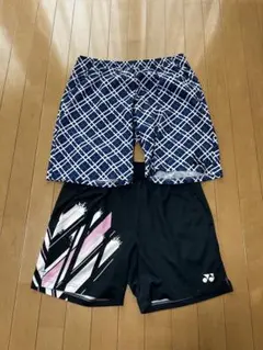 YONEX バドミントン、テニスハーフパンツ XO 青 - メルカリ