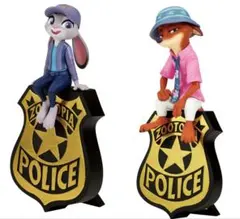 ズートピア フィギュア ニック・ワイルド ジュディ・ホップス 2種セット