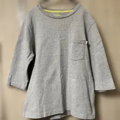 チャオパニック　コットン グレー 七分袖カットソー Sのサムネイル