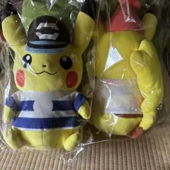 ポケモン 一番クジA賞&ラストワン賞ピカチュウ オス、メスぬいぐるみ 2体セット