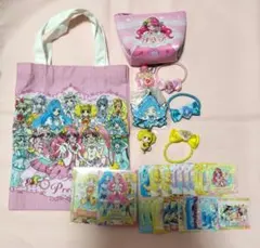 ヒーリングっどプリキュア　トートバッグ　ポーチ　ラバーマスコット　シール　カード