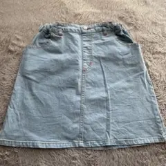 xgirl 星型刺繍 スカートライトブルー　140センチ