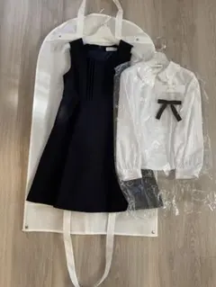 CHOPINピンタックジャンパースカート＆ブラウス＆リボンセット