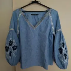 ザラ☆カフタントップス 刺繍