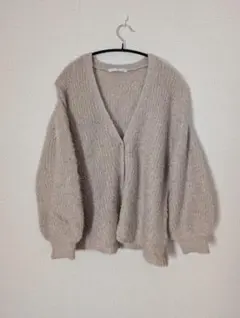 E hyphen World Gallery PEACE カーディガン ベージュ