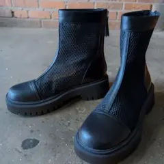 未使用☆オリエンタルトラフィック メッシュブーツ 厚底 夏ブーツユニセックス