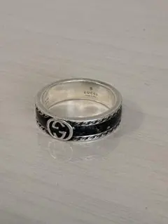 試着のみ！GUCCI シルバー リング 19号 インターロッキングG リング