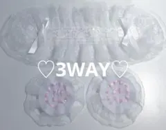 ★新作♡ 3WAY ヘッドドレス　なるとヘアクリップ付き　サブカル　中華ロリータ