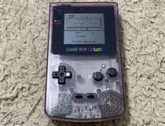 【ジャンク品】ゲームボーイカラー クリアパープル　CGB-001