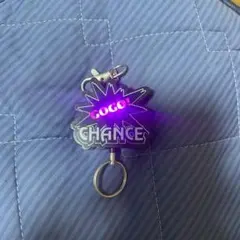 GOGO! CHANCE キーホルダー LED付き キーリール