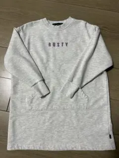 RUSTY スウェット 140グレー ポケット付き