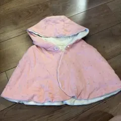 ベビーポンチョ 星座柄 ピンク