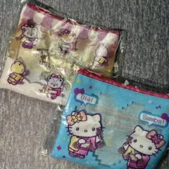 マツケンサンバ　ハローキティ　クリアラメポーチ