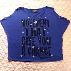 LIZ LISA doll 半袖Tシャツ ブルー スタッズのサムネイル