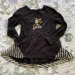 バービー　長袖　チュニック　130 ミニワンピース ロンT