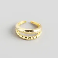 【ゴールド】silver925 スターリングシルバー ゴールドリング