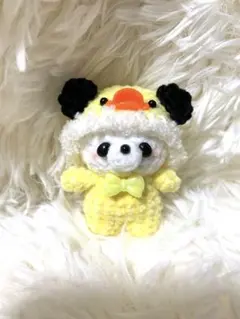 あみぐるみ ヒヨココスプレのパンダちゃん