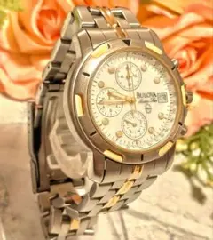 希少 BULOVA ブローバ 腕時計 新品電池 コンビ Y2K グレー #423 - メルカリ