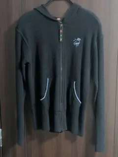 DIESEL フード付きパーカー L ブラック