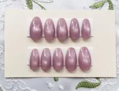 ハンドメイド　ネイルチップ　マグネットネイル　ちゅるんネイル　オフィスネイル
