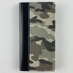新品 iPhoneXS X カモフラージュ柄フラップケース「CAMO」 グレー3