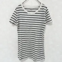ボーダー Tシャツ 半袖 レディース カジュアル シンプル 細見え XS-S相当のサムネイル