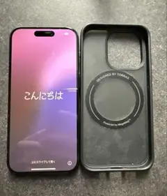 Apple iPhone 15 Pro ブルーチタニウム 本体　ケース付き
