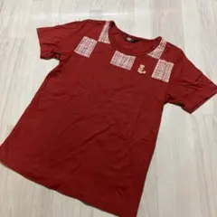 ピンクハウス　Tシャツカットソー　赤系　くまさん刺繍