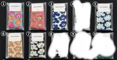 marimekko 花柄ソックス 足セット 3足の場合コメントより