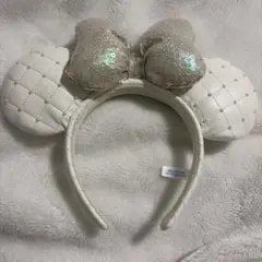 ディズニー カチューシャ 白 ミニー