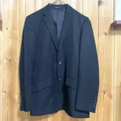 COMME CA ISM ブラック ストライプ ブレザー S