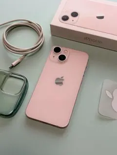 Apple iPhone 13 ピンク 128G 本体 充電ケーブル・ケース
