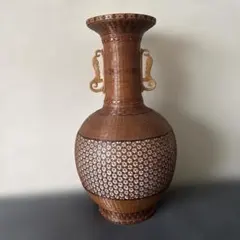 瓷胎竹編 双耳花瓶 花器 白磁 竹編細工 伝統工芸 中国美術 花生 壺 飾り壺 瓷胎竹編 双耳花瓶 花器 白磁 竹編細工 伝統工芸 中国美術 花生 壺