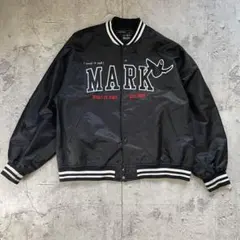 Mark Gonzalesスタジャン XL 黒 刺繍 MA-1 ジャンパー