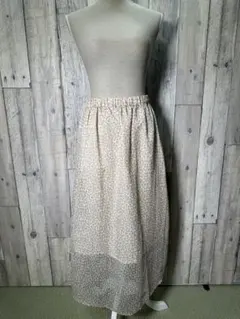 niko and... ニコアンド ロングスカート 薄手 総柄