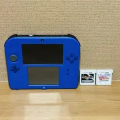 Nintendo 2DS 本体 青色　ブルー　ソフト2本　4GB SDカード付き