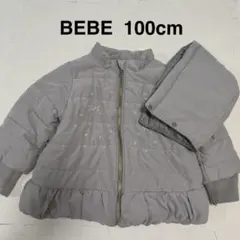 BEBE slapslip 中綿　くすみ　ブラウン　ジャケット　100 コート