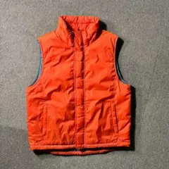OLD UNIQLO 90s 中綿 ナイロン ベスト オレンジ M