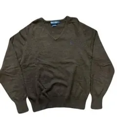 ポロゴルフ　polo golf Ｖネック　ニット　セーター　ブラウンのサムネイル