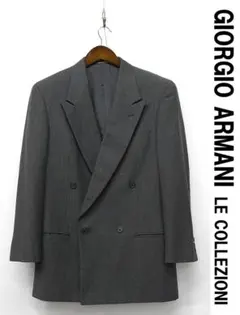 ARMANI COLLEZIONI スーツ ネイビー ストライプ カシミヤ 46 - メルカリ