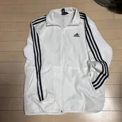 adidasウインドブレーカー　ホワイト　M