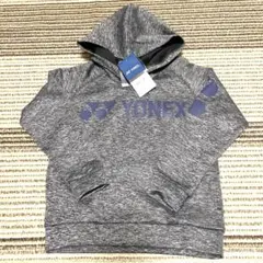 新品タグ付き　ヨネックス　ジュニア　スウェットパーカー　120 グレー　キッズ